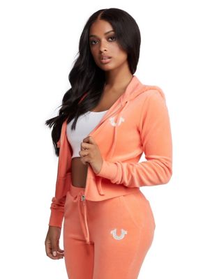 true religion velour hoodie