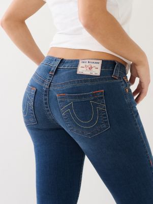 True Religion Halle Om Core Mid Rise Skinny Jeans