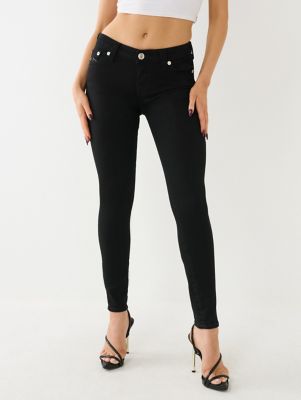 True Religion Halle Skinny Jeans - Black - Size 25