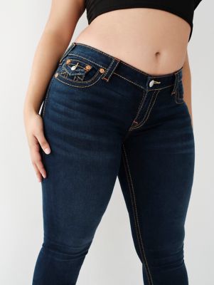 True Religion Stella Low Rise Skinny Jean in Red