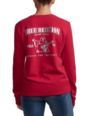 true religion red sweater
