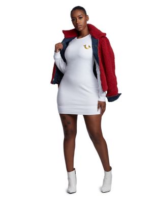 true religion sweatshirt dress
