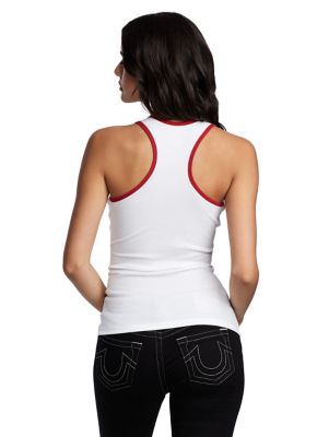 TRUE CONTRAST RIB TANK
