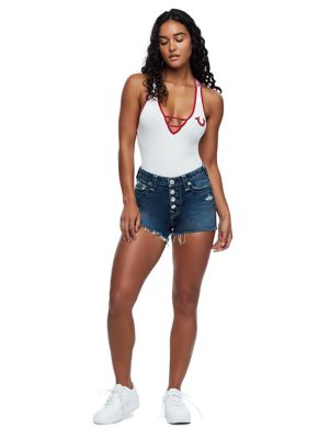 high rise sweat short