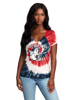 true religion blue tie dye shirt
