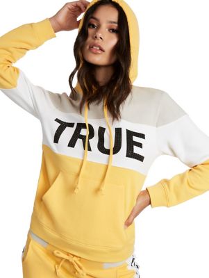 true religion yellow hoodie