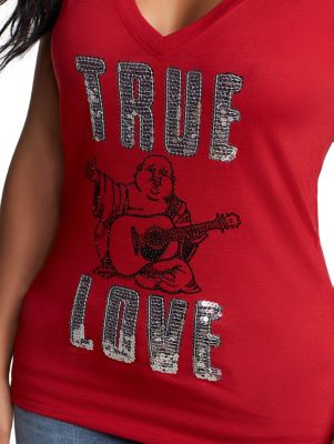 red true religion shirt womens