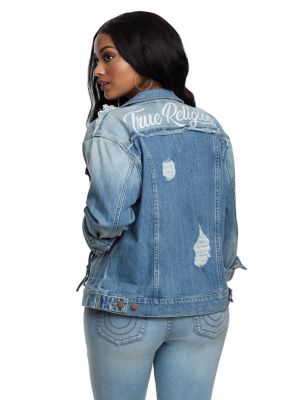 true religion women's denim jacket