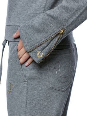 oversized crystal hoodie
