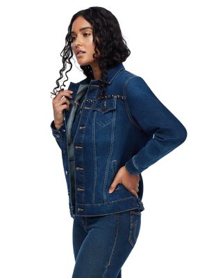 CHAIN FRINGE DENIM JACKET