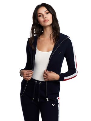 true religion stripe hoodie