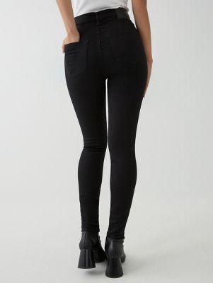 ultra high rise black jeans