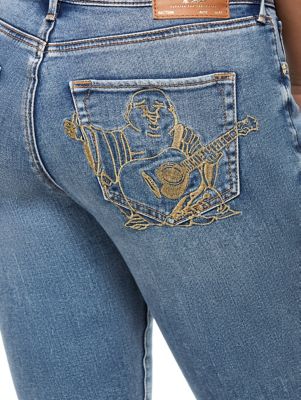 JENNIE EMBROIDERED BUDDHA JEAN