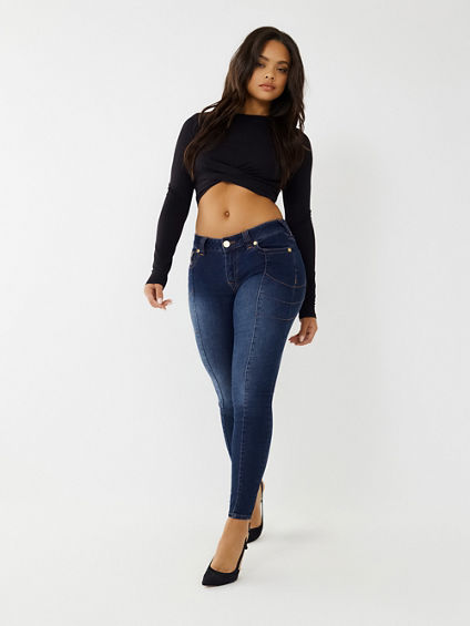Le jean taille 27 Jean True Religion en coloris Noir Femme Vêtements Jeans Jeans skinny 