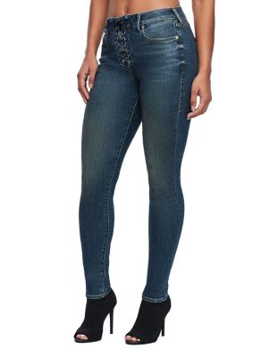 lace up jean