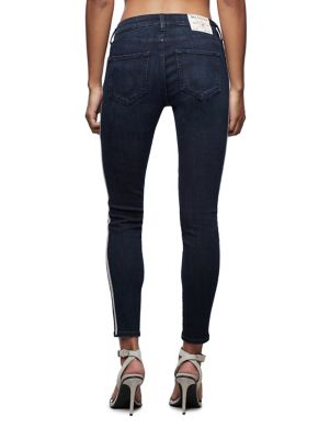 jean with red stripe