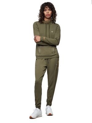 logo hooded jogger set