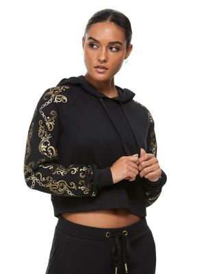 true religion cropped hoodie