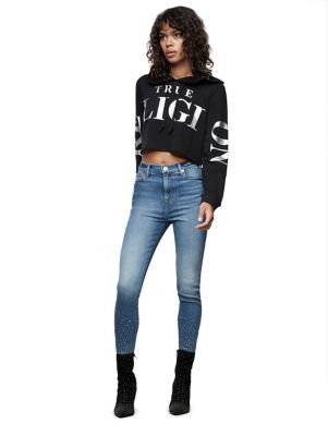 x off-white pullover hoodie - black