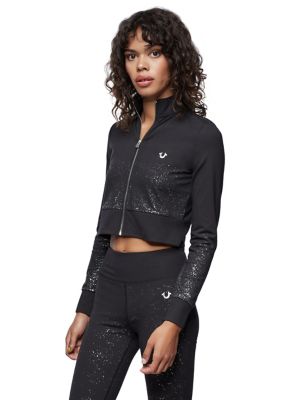 PERFORMANCE SHIMMER CROP JACKET
