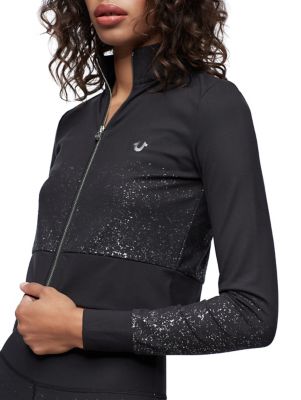 PERFORMANCE SHIMMER CROP JACKET
