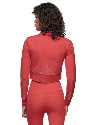 PERFORMANCE SHIMMER CROP JACKET