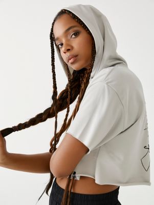 HOODED CROP TOP
