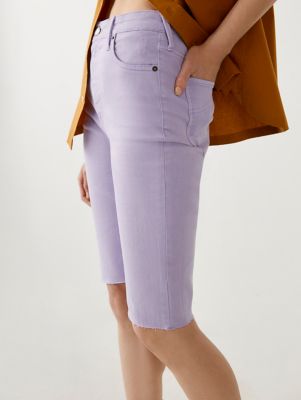 high rise knee length shorts