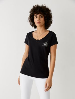 graphic tee white and blue
