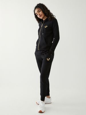 logo hooded jogger set