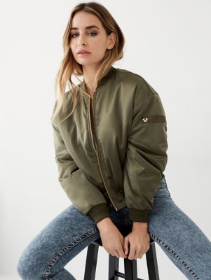 SATIN BOMBER JACKET