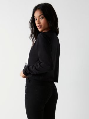 LONG SLEEVE GRAPHIC CROP TEE