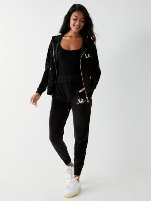 true religion velour hoodie