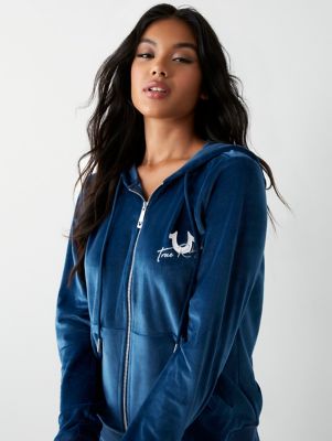 adidas velour zip hoodie