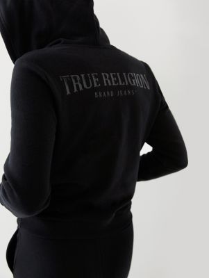 all black true religion hoodie