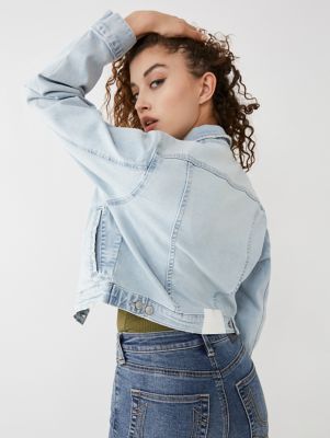 CROP DENIM JACKET