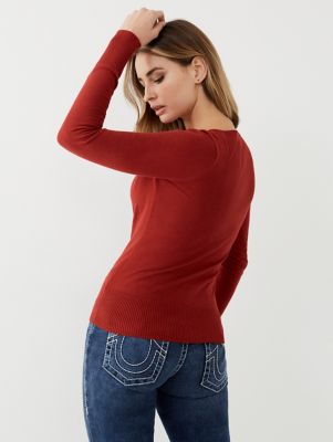 blue true religion sweater