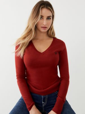 blue true religion sweater