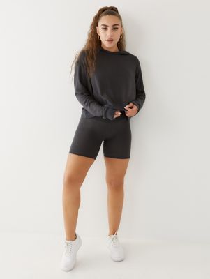 sportsgirl rewind crop hoodie