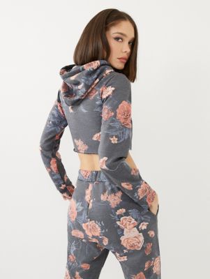 true religion cropped hoodie