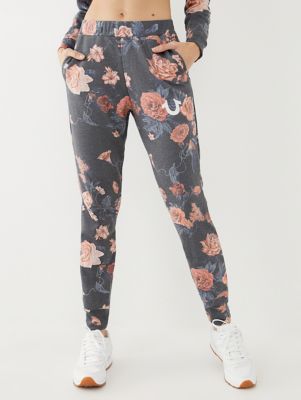 mens floral joggers