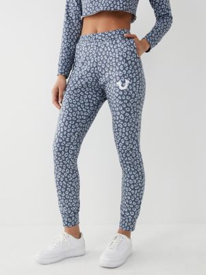 cheetah print joggers womens