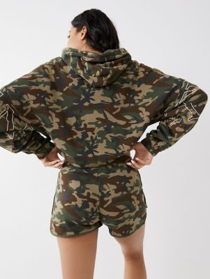 crop zip hoodie tracksuit