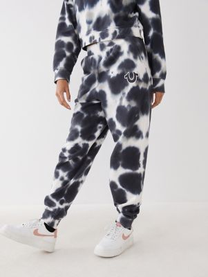 tie dye top and joggers