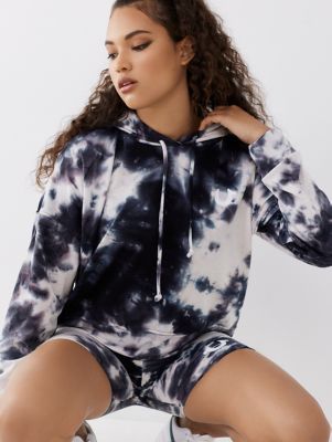 blue tie dye sweat set