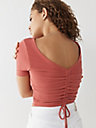 RUCHED BACK TOP