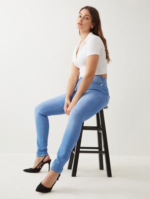 True Religion Stella Low Rise Skinny Jean in Red