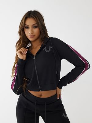 True Religion Crystal Zip Hoodie