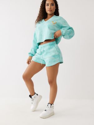 TIE DYE LOGO SWEAT SHORT