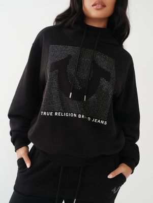 Mixed Monogram Relaxed Hoodie Teens